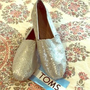 Toms Silver Glitter 9.5W